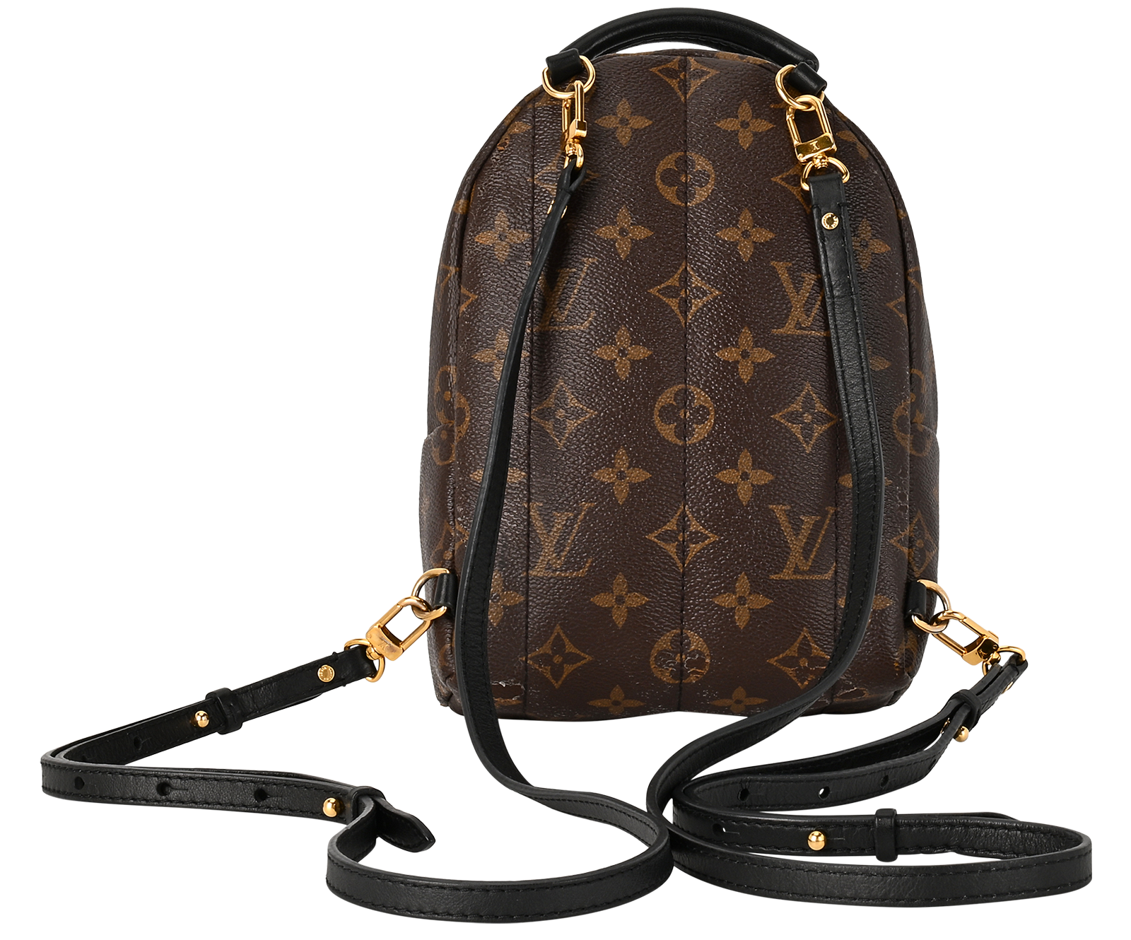 Mini Palm Springs, &pound;1,250, Handbags, Brown, Canvas, Back view